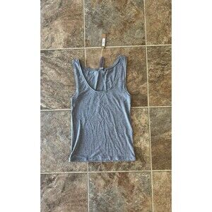 Skims Soft Lounge Ribbed Tank Top Heather Gray Size XS